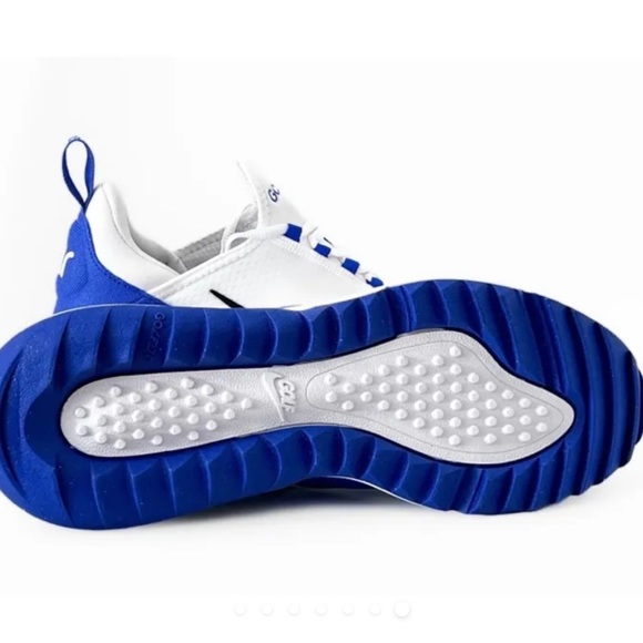 Nike Golf Air Max 270 G Tour Shoes White Blue (Duke Kentucky)
